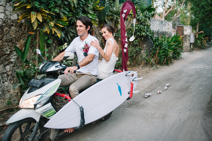 Bali surfer wedding